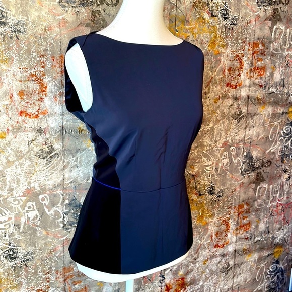 Elie Tahari Blue Women’s Top Size 8 Like New - Picture 2 of 8